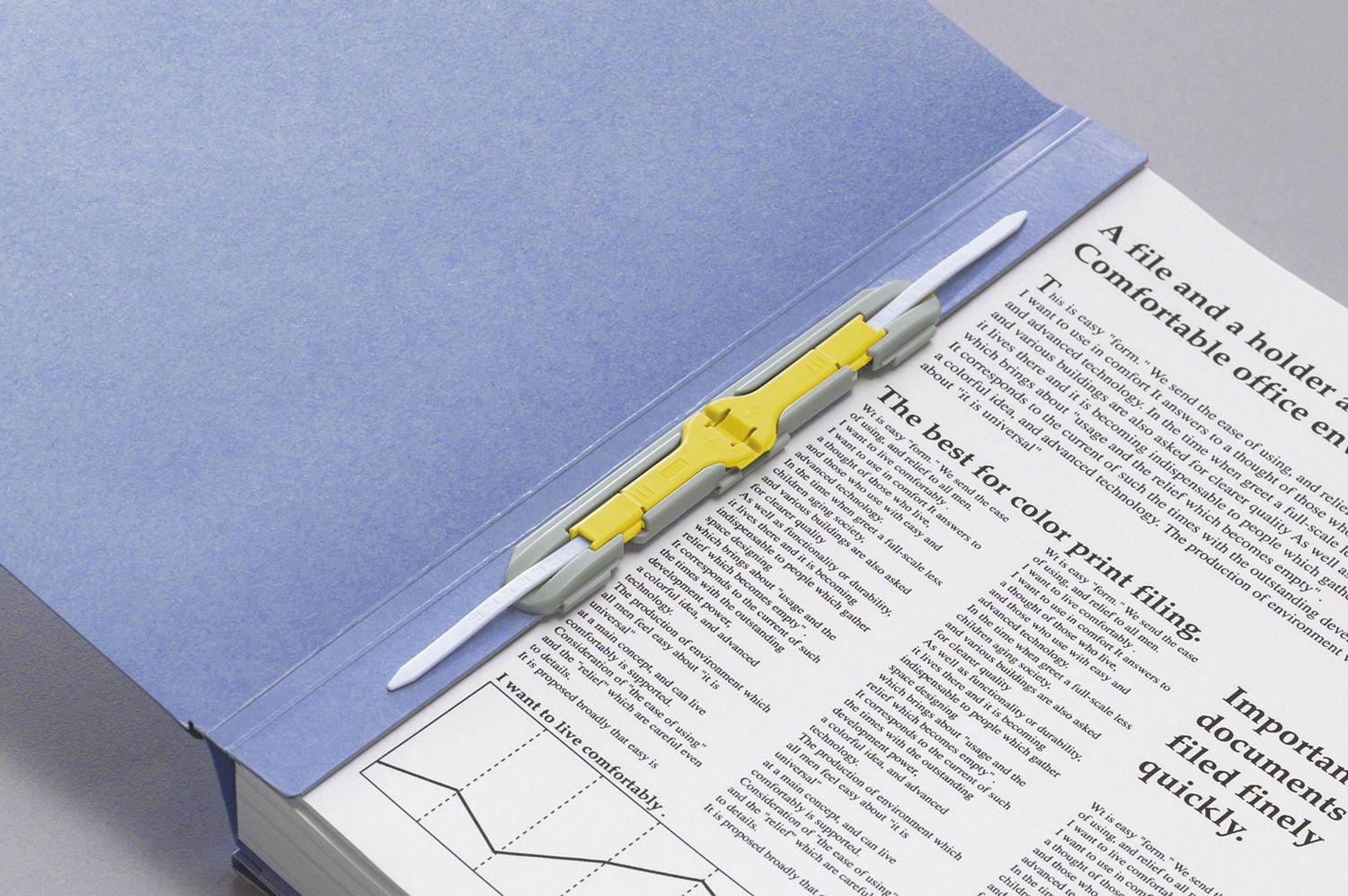 Ablagemappe ZeroMax - blau, erweiterbarer Rücken Ablagemappe ZeroMax - blau, erweiterbarer Rücken