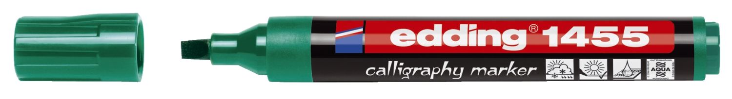 1455 Kalligrafie Stift - Fasermaler, 1-5 mm, flaschengrün 1455 Kalligrafie Stift - Fasermaler, 1-5 mm, flaschengrün