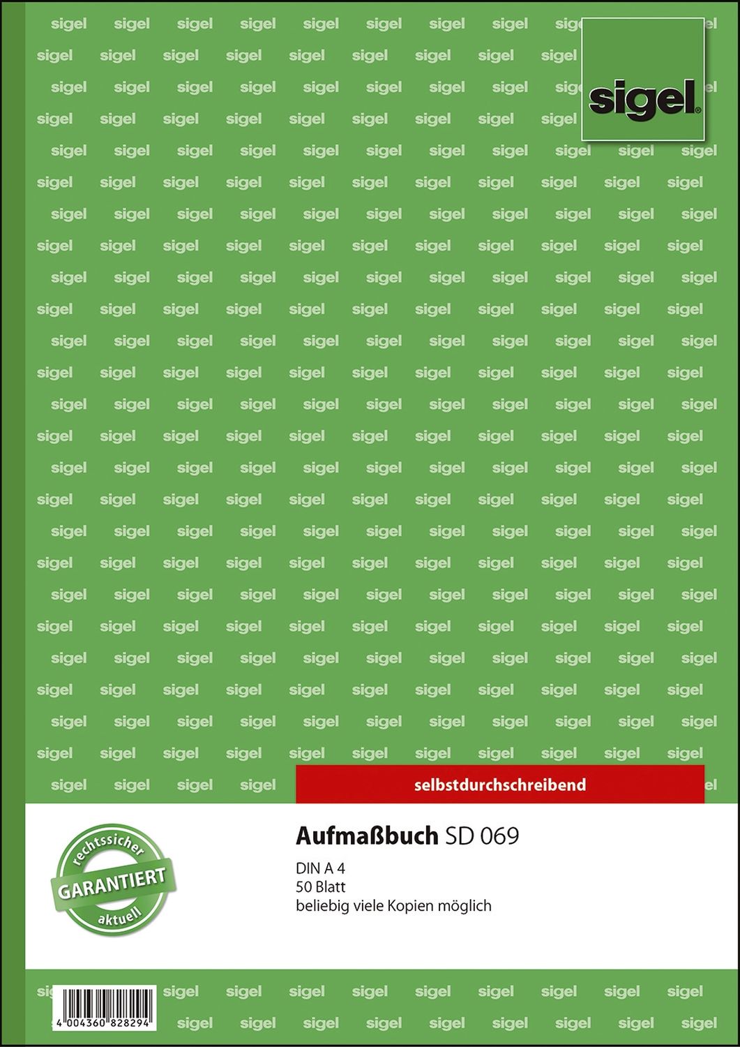 Aufmaßbuch - A4, SD, MP, 50 Blatt Aufmaßbuch - A4, SD, MP, 50 Blatt