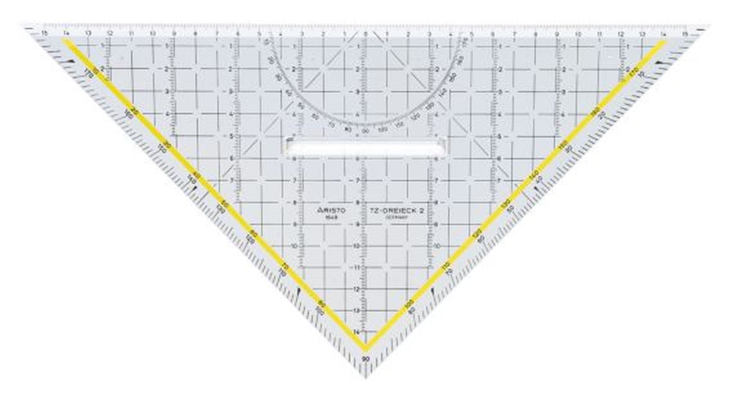 Zeichendreieck TZ-Dreieck®, Plexiglas® mit Griff, 325 mm, glasklar Zeichendreieck TZ-Dreieck®, Plexiglas® mit Griff, 325 mm, glasklar