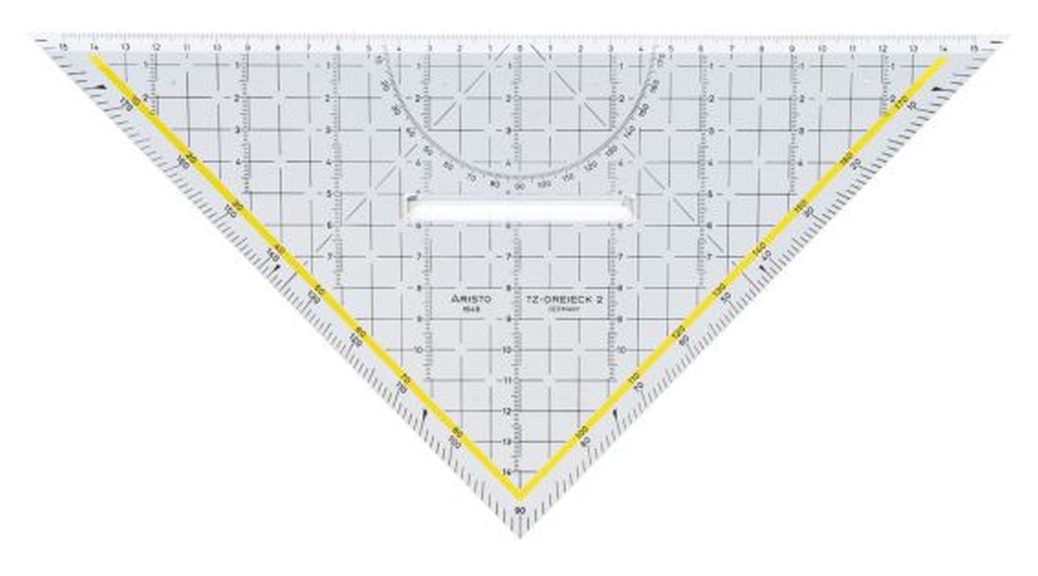 Zeichendreieck TZ-Dreieck®, Plexiglas® mit Griff, 325 mm, glasklar