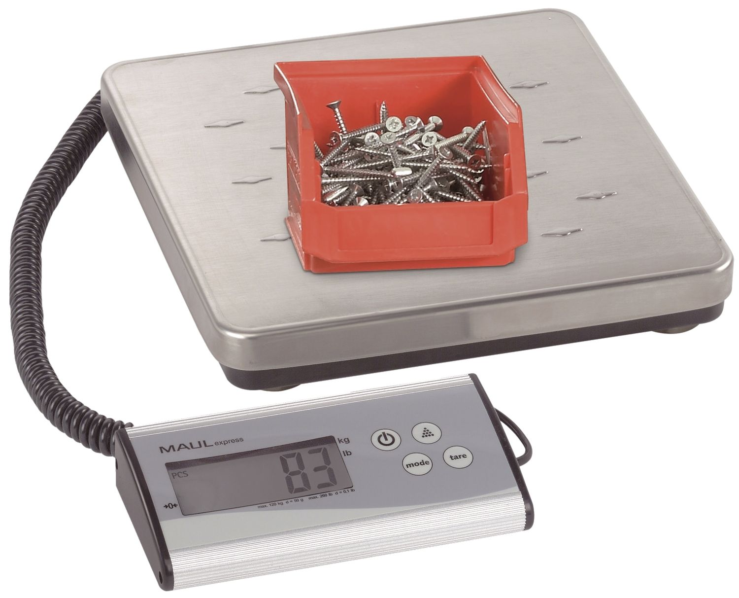 Paketwaage MAULcargo - bis 50 kg, Netz- und Batteriebetrieb Paketwaage MAULcargo - bis 50 kg, Netz- und Batteriebetrieb