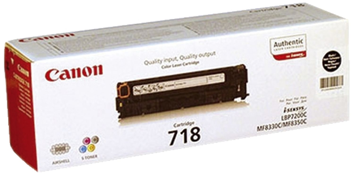 Original Canon Tonerkartusche schwarz (2662B002,2662B002AA,718BK,CRG718BK)