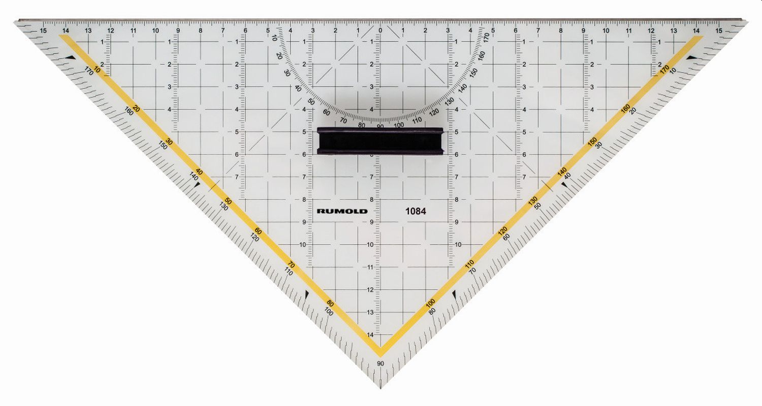 Geometriedreieck - 320 mm, Schneidekante, Griff Geometriedreieck - 320 mm, Schneidekante, Griff