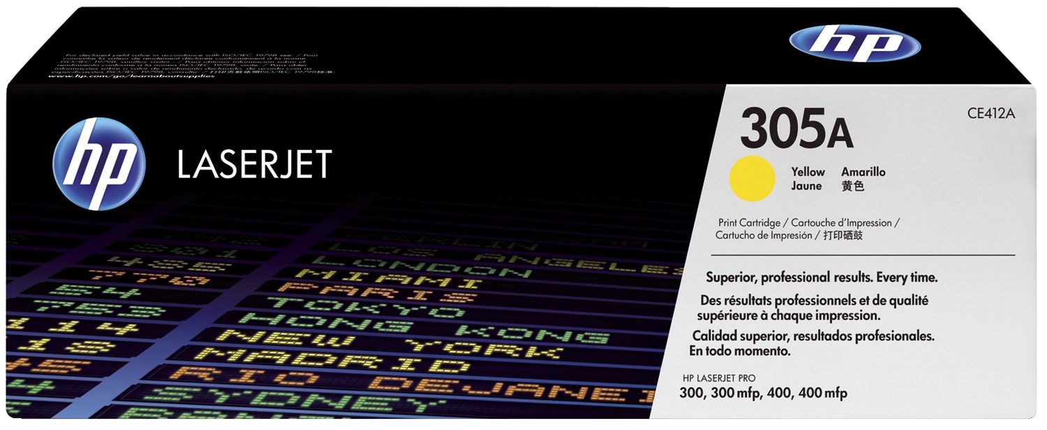 Original HP Tonerkartusche gelb (CE412A,305A,305AY,305AYELLOW,NO305A,NO305AY,NO305AYELLOW)