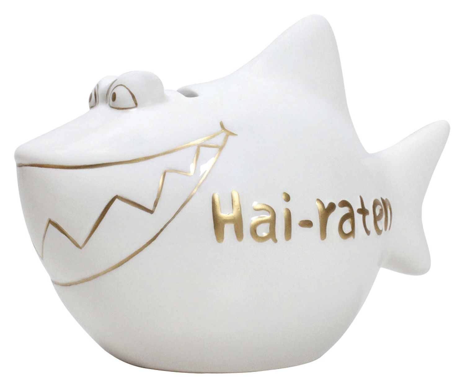Spardose Hai "Hai-raten" - Keramik, klein Spardose Hai "Hai-raten" - Keramik, klein
