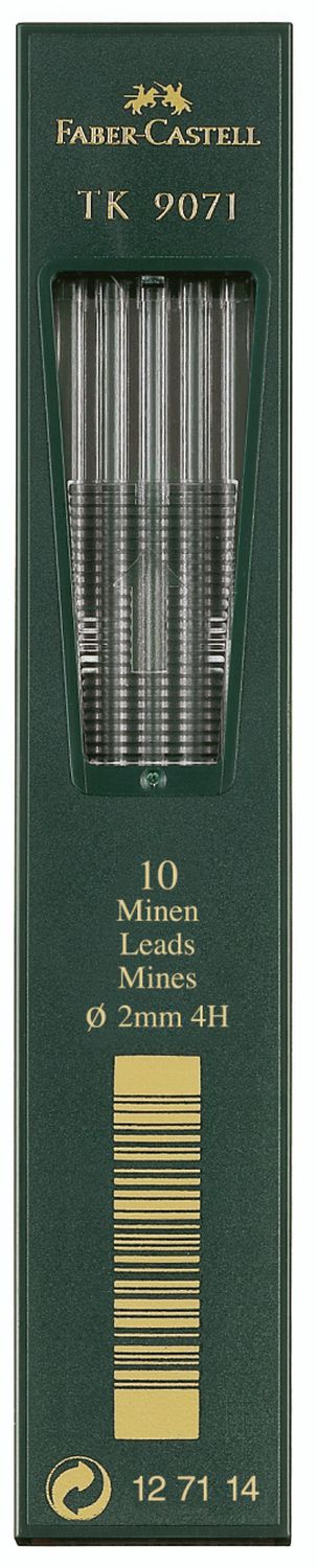 Fallmine TK® für Fallminenstift - 2 mm, 4H, tiefschwarz Fallmine TK® für Fallminenstift - 2 mm, 4H, tiefschwarz