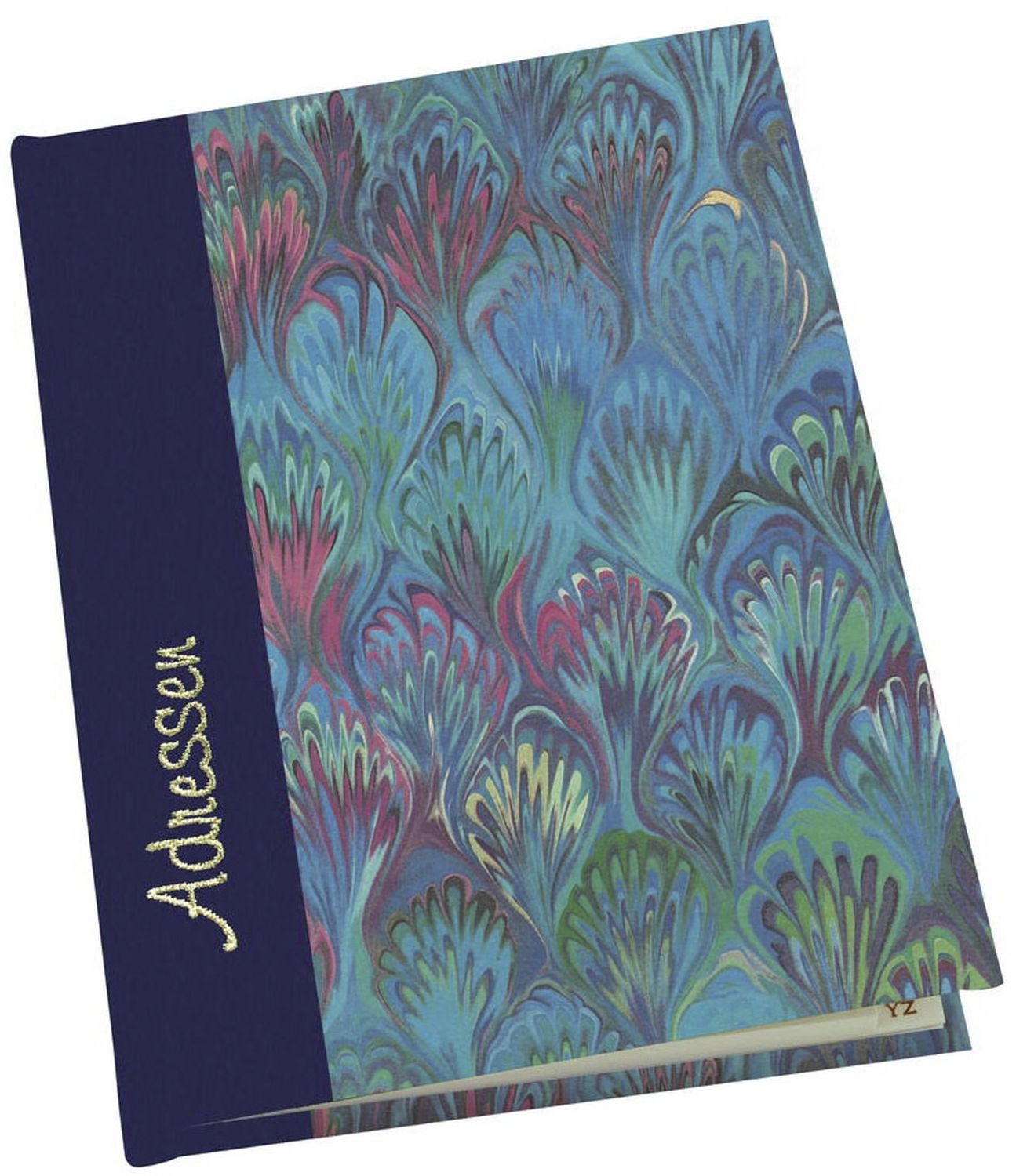Adressbuch Marmor - A6, blau Adressbuch Marmor - A6, blau