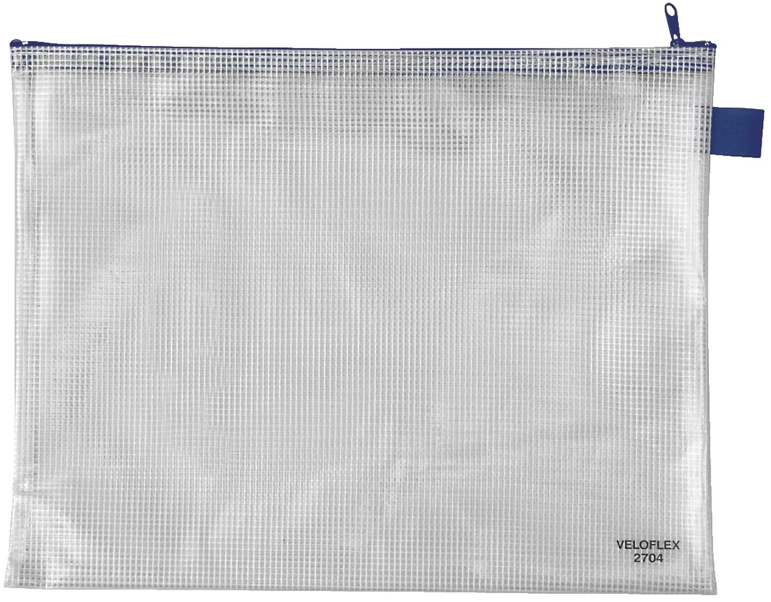 Reißverschlusstaschen - transparent/blau, A4, 355 x 270 mm Reißverschlusstaschen - transparent/blau, A4, 355 x 270 mm