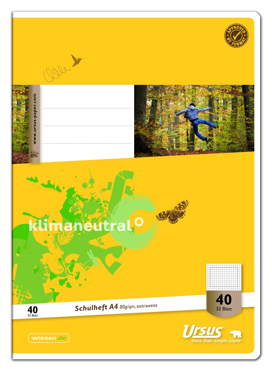 Heft LIN1 - A5, 16 Blatt, 80 g/qm, liniert farbig Heft LIN1 - A5, 16 Blatt, 80 g/qm, liniert farbig
