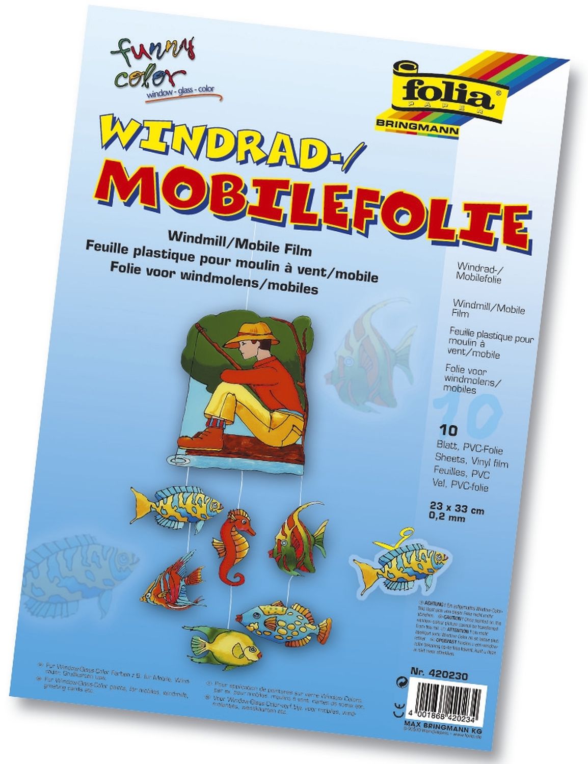 Fensterfolie - Mobile, 0,2 mm, 5 Stück, 50 x 70 cm Fensterfolie - Mobile, 0,2 mm, 5 Stück, 50 x 70 cm