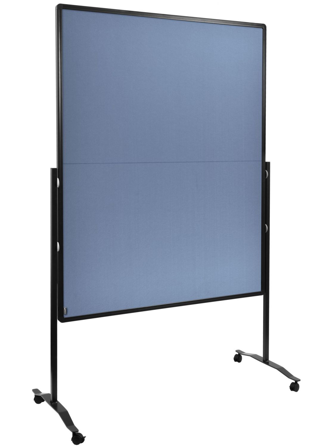 Moderationswand PREMIUM PLUS klappbar 150x120cm blau-grau Moderationswand PREMIUM PLUS klappbar 150x120cm blau-grau
