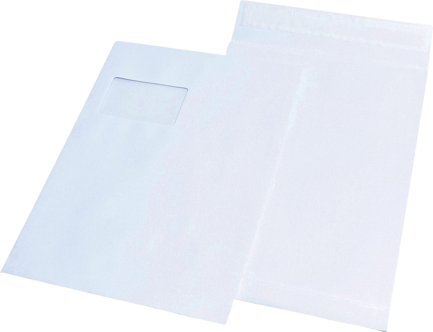 Faltentaschen MAILmedia® 30007635, C4, mit Fenster, mit 20 mm Falte, 120 g/qm, weiß, 100 Stück Faltentaschen MAILmedia® 30007635, C4, mit Fenster, mit 20 mm Falte, 120 g/qm, weiß, 100 Stück