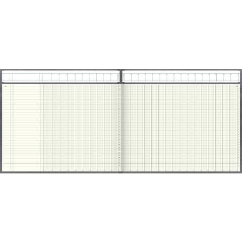 Spaltenbuch König & Ebhardt 86-11762, 34,8 x 25,5 cm, 26 Spalte mit Kopfleiste, Fadenheftung, 96 Blatt