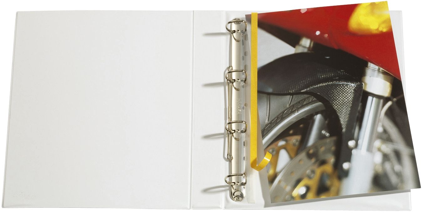 Heftstreifen Durable Filefix® 8061 19, selbstklebend, 29,5 cm lang für A4, PET, weiß, 10 Stück