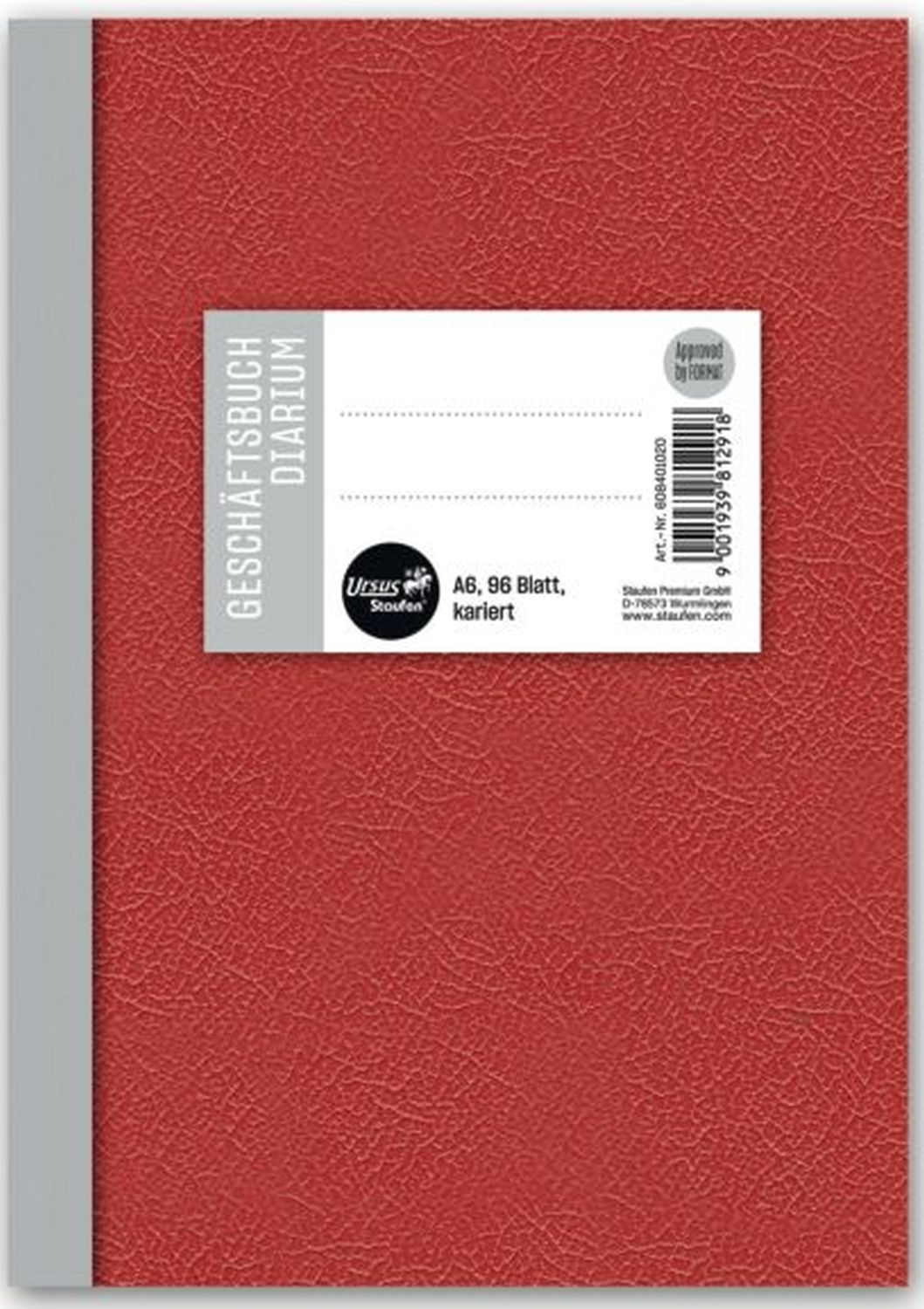 Geschäftsbuch - A6, 96 Blatt, 70g/qm, 5 mm kariert Geschäftsbuch - A6, 96 Blatt, 70g/qm, 5 mm kariert