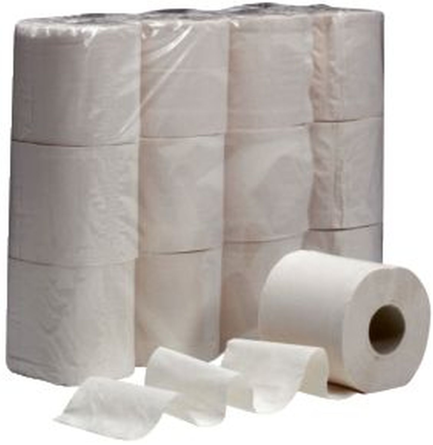 Toilettenpapier - 2-lagig, naturweiß, 64 Rollen à 250 Blatt Toilettenpapier - 2-lagig, naturweiß, 64 Rollen à 250 Blatt