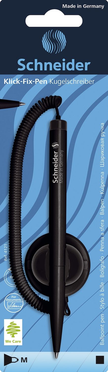 Kugelschreiber Klick-Fix-Pen - M, schwarz (dokumentenecht), schwarz Kugelschreiber Klick-Fix-Pen - M, schwarz (dokumentenecht), schwarz