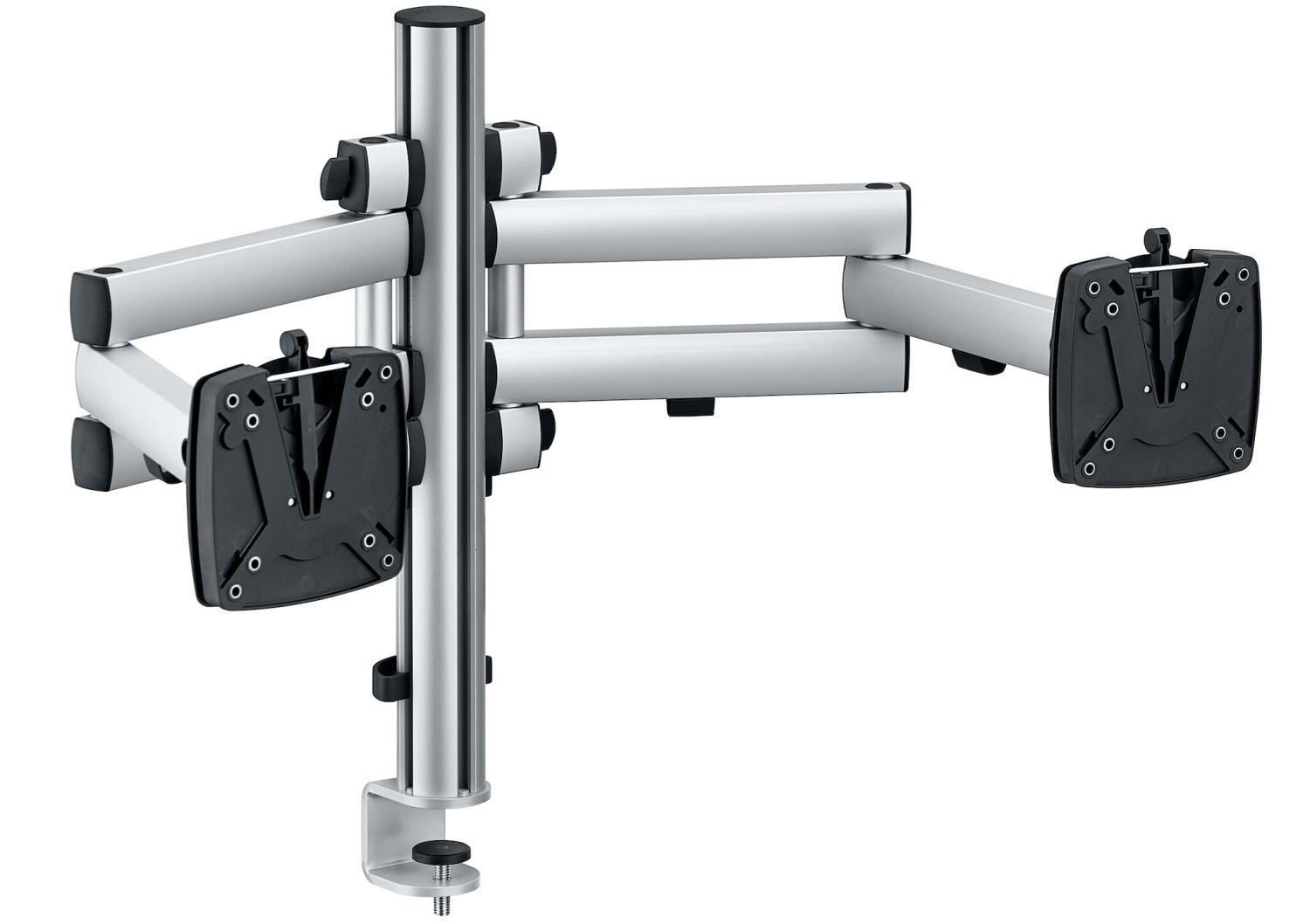 Tragarm TSS Duo Mehrplatzset für 2 Monitore - Tischklemme Tragarm TSS Duo Mehrplatzset für 2 Monitore - Tischklemme