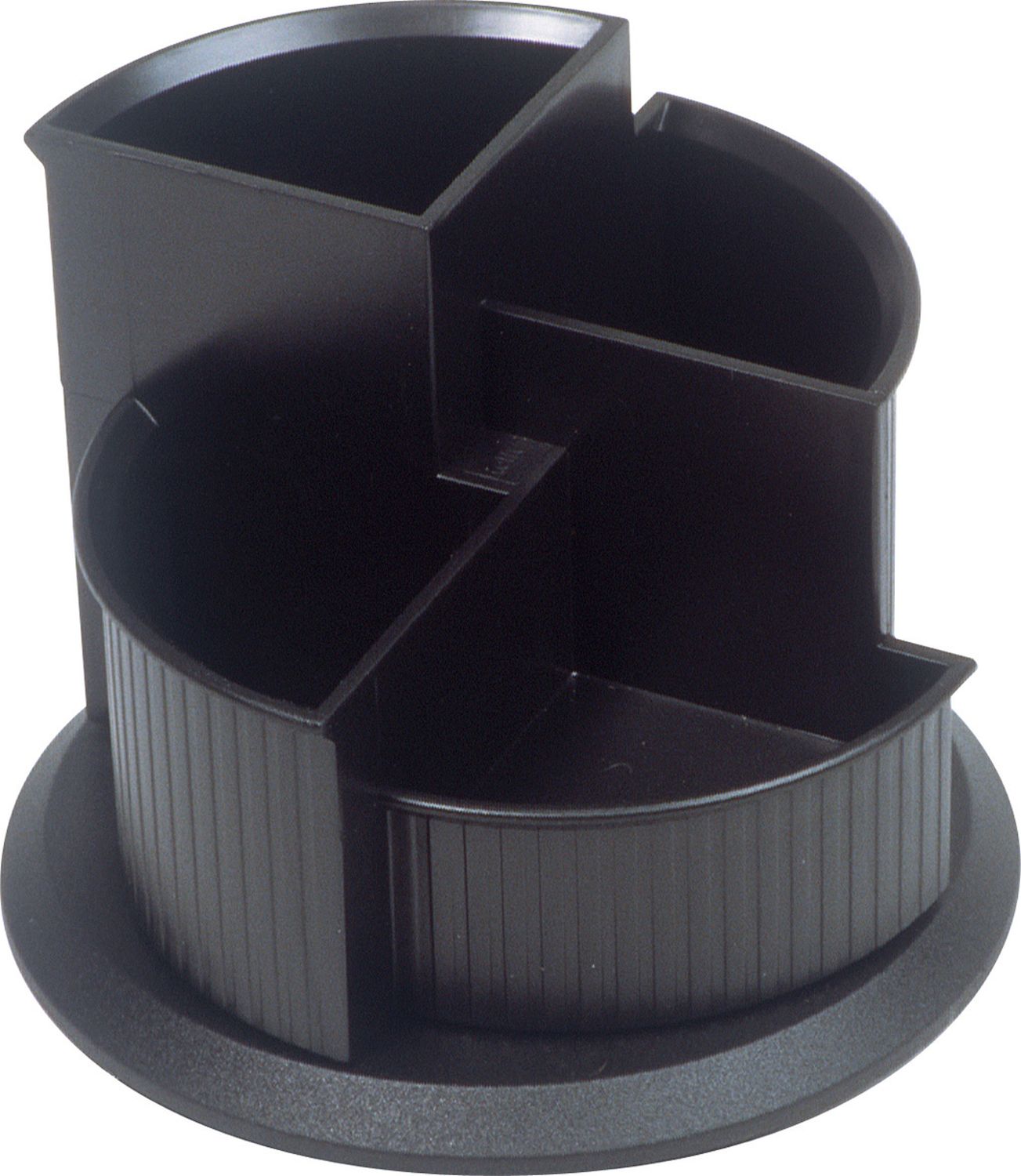 Multiköcher linear, drehbar, 4 Fächer, 150 x 112 mm, schwarz Multiköcher linear, drehbar, 4 Fächer, 150 x 112 mm, schwarz