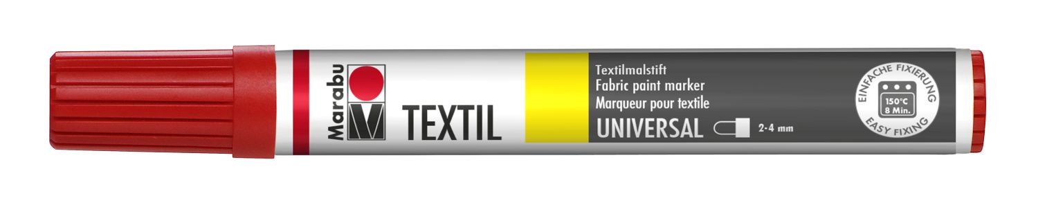 Textil Painter Kirschrot 031, 2-4 mm