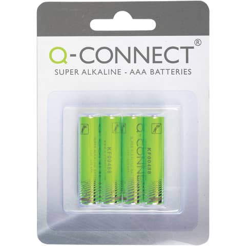 Batterien Q-Connect AAA KF00488, Micro, R3, LR03, 1,5 V, 4 Stück