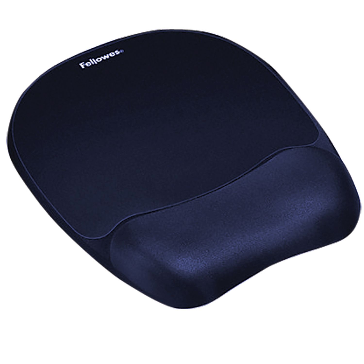 Handgelenkauflage mit Mauspad Memory Foam - 196 x 20 x 230 mm, Textil, saphir