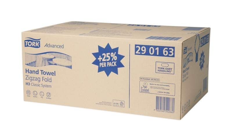 weiche Zickzack Handtücher - 2-lagig Tissue, weiß, mit Dekorprägung weiche Zickzack Handtücher - 2-lagig Tissue, weiß, mit Dekorprägung