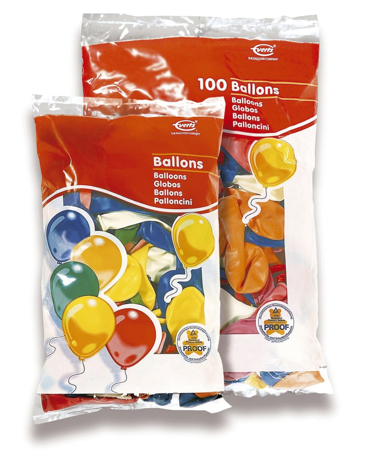 Luftballon - rund, sortiert, 100 Stück Luftballon - rund, sortiert, 100 Stück