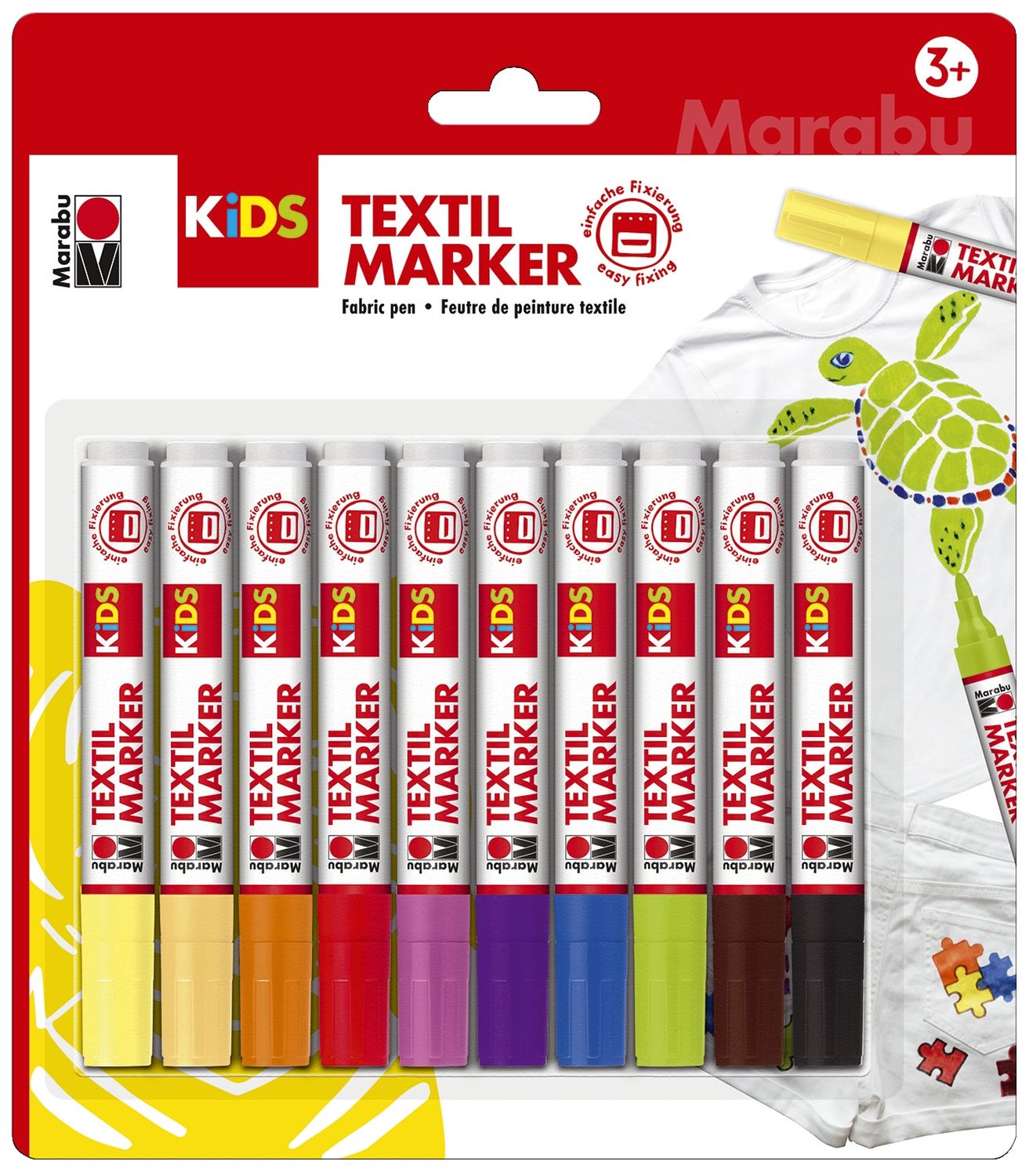 Stoffmalstift Kids Set - 10 Stück sortiert Stoffmalstift Kids Set - 10 Stück sortiert