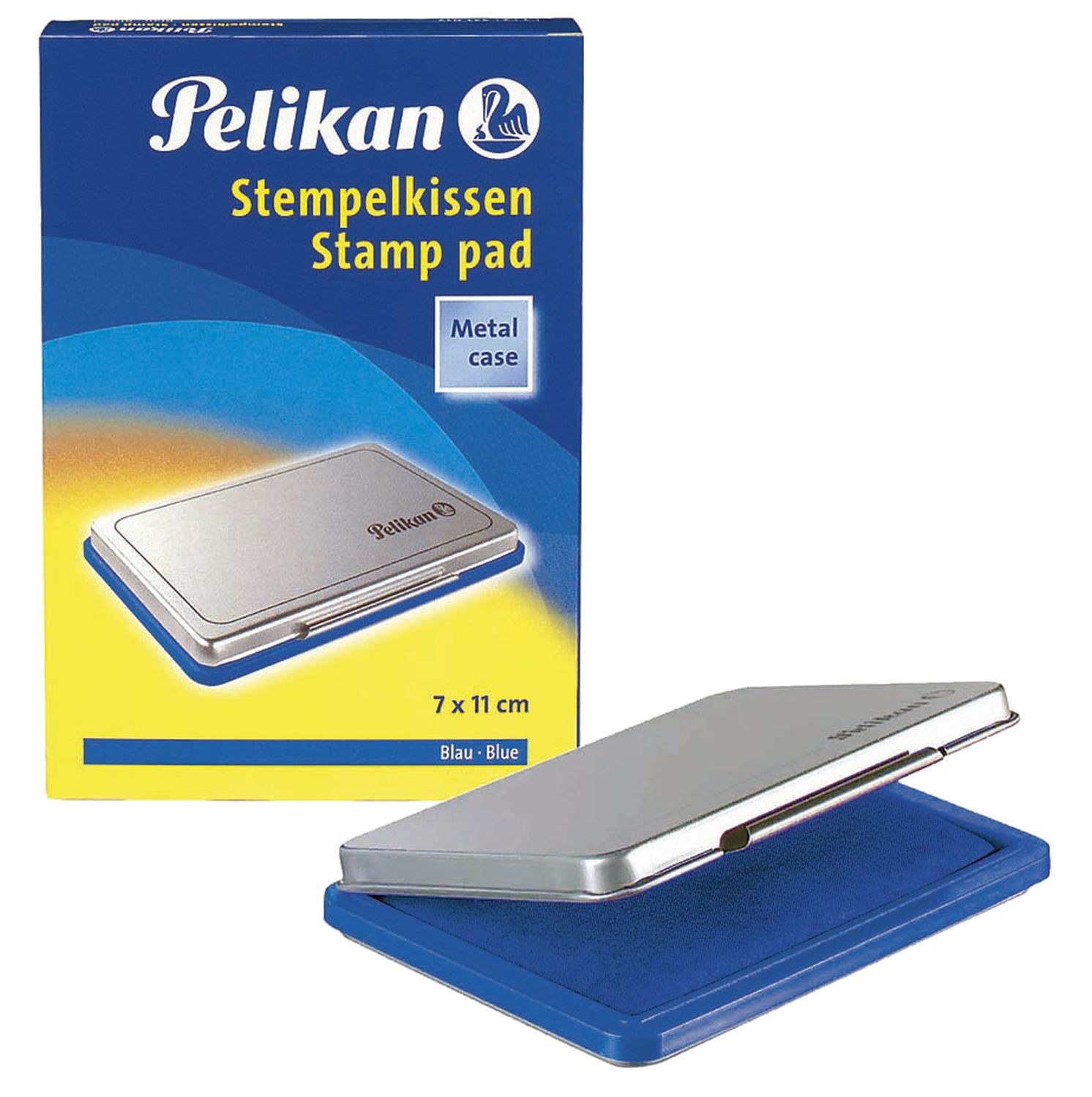 Stempelkissen 2 - 110 x 70 mm, blau getränkt Stempelkissen 2 - 110 x 70 mm, blau getränkt