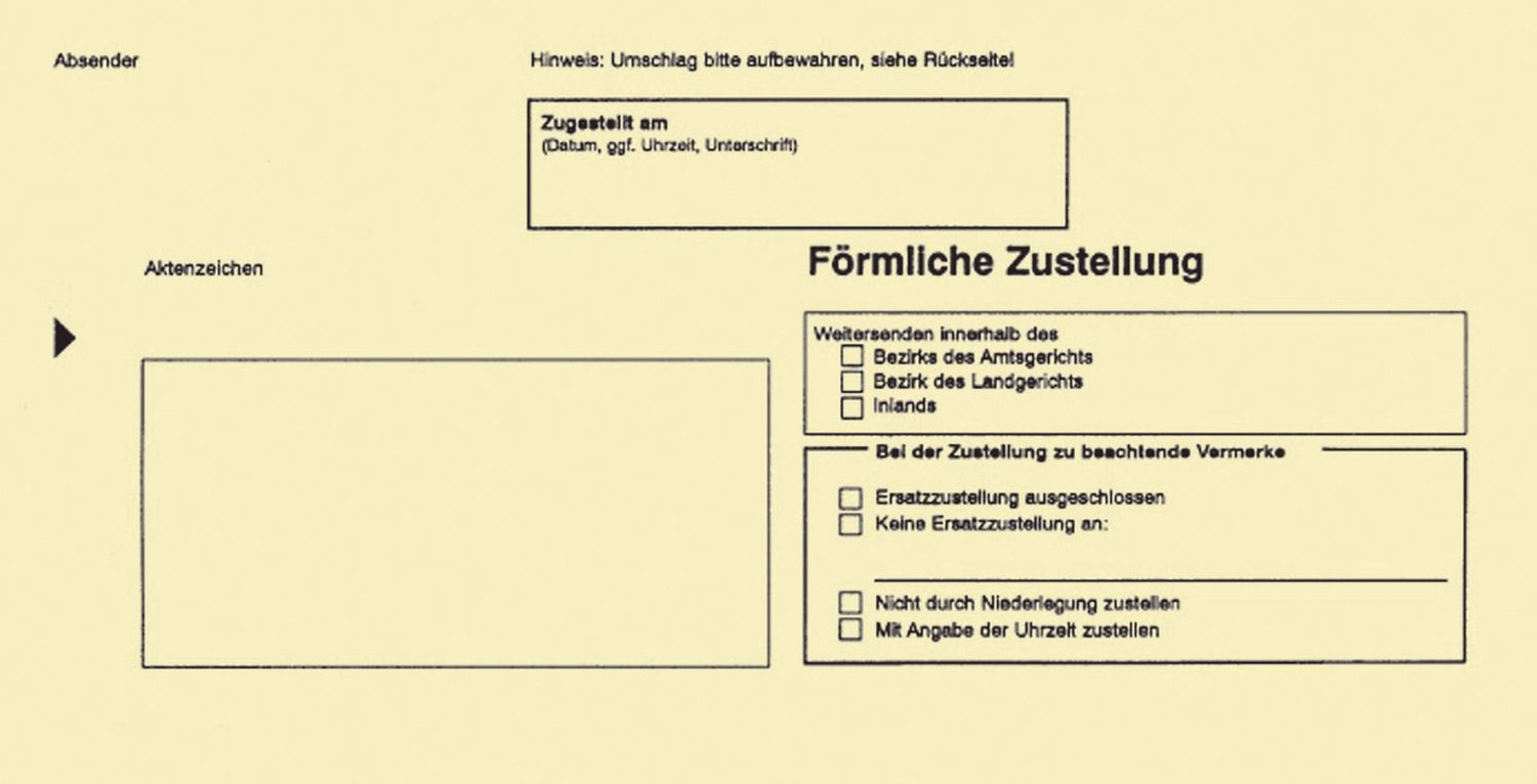 Zustellungsumschlag innerer RNK 2045/100, DIN lang, ohne Sichtfenster, 80g/qm, 100 Stück