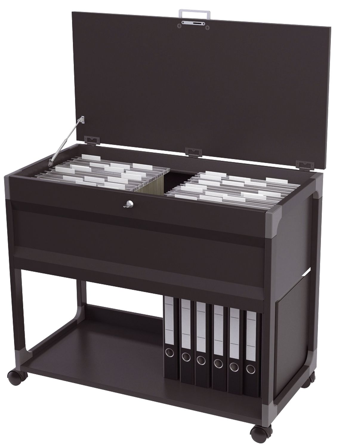 Hängemappenwagen Durable SYSTEM FILE TROLLEY 100 MULTI TOP 3787 10 für 100 Mappen A4, grau