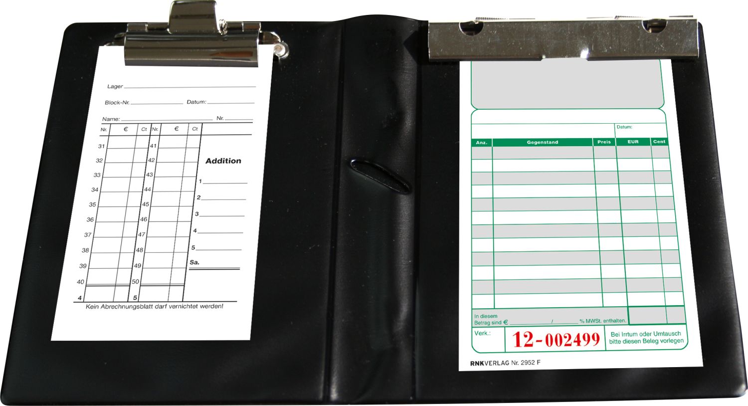 Kassenblockhülle für Kassenzettelblock - 120 x 185 mm, 1, Plastik, schwarz Kassenblockhülle für Kassenzettelblock - 120 x 185 mm, 1, Plastik, schwarz