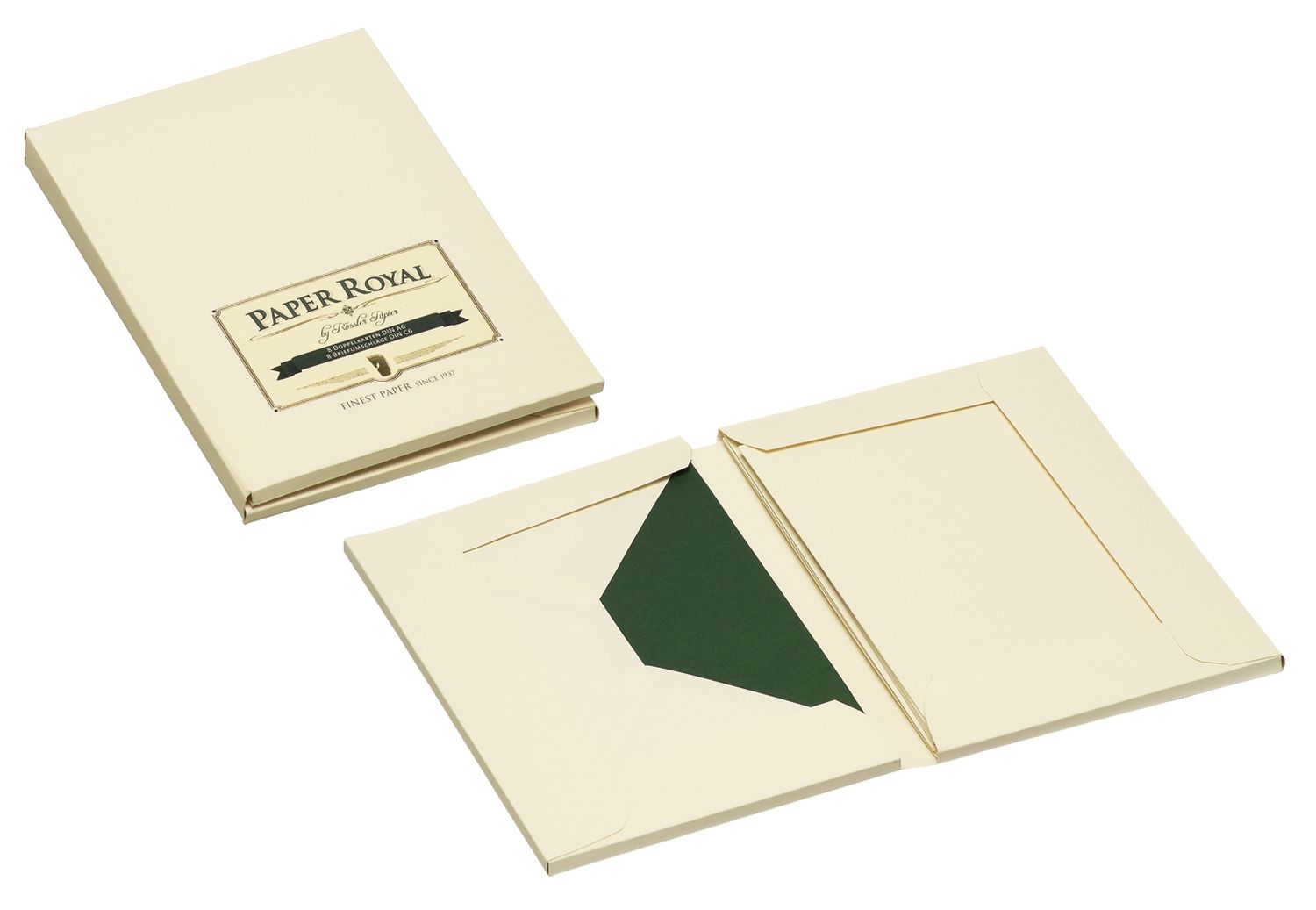 Paper Royal Kartenmappe - DIN A6/C6, chamois, 8 Karten mit 8 Briefhüllen Paper Royal Kartenmappe - DIN A6/C6, chamois, 8 Karten mit 8 Briefhüllen