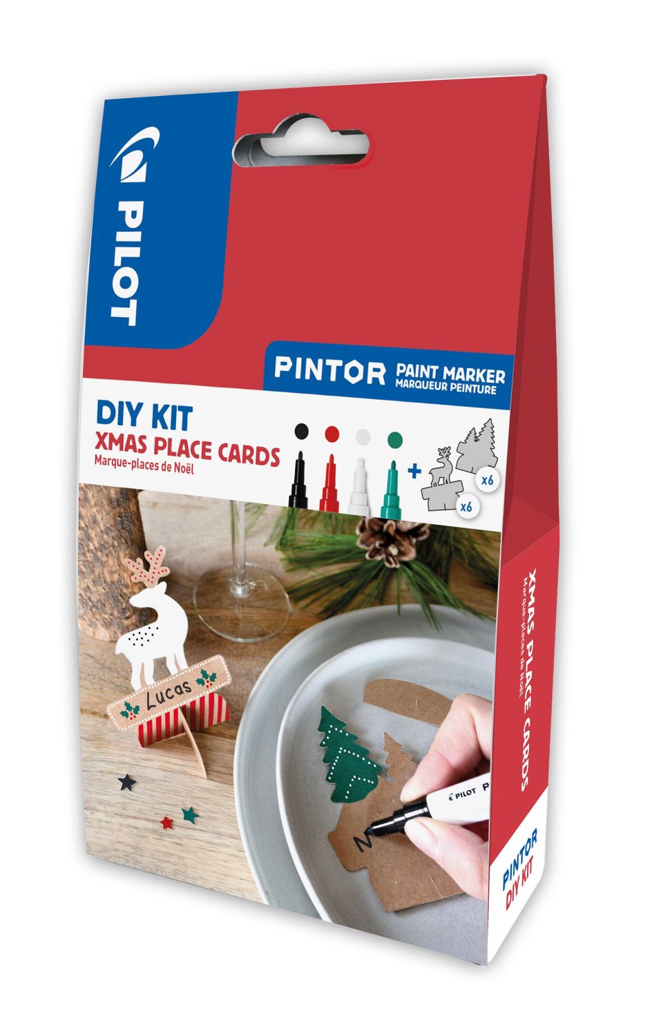 Kreativmarkerset Pintor DIY Xmas Tischkarten - 16-tlg.