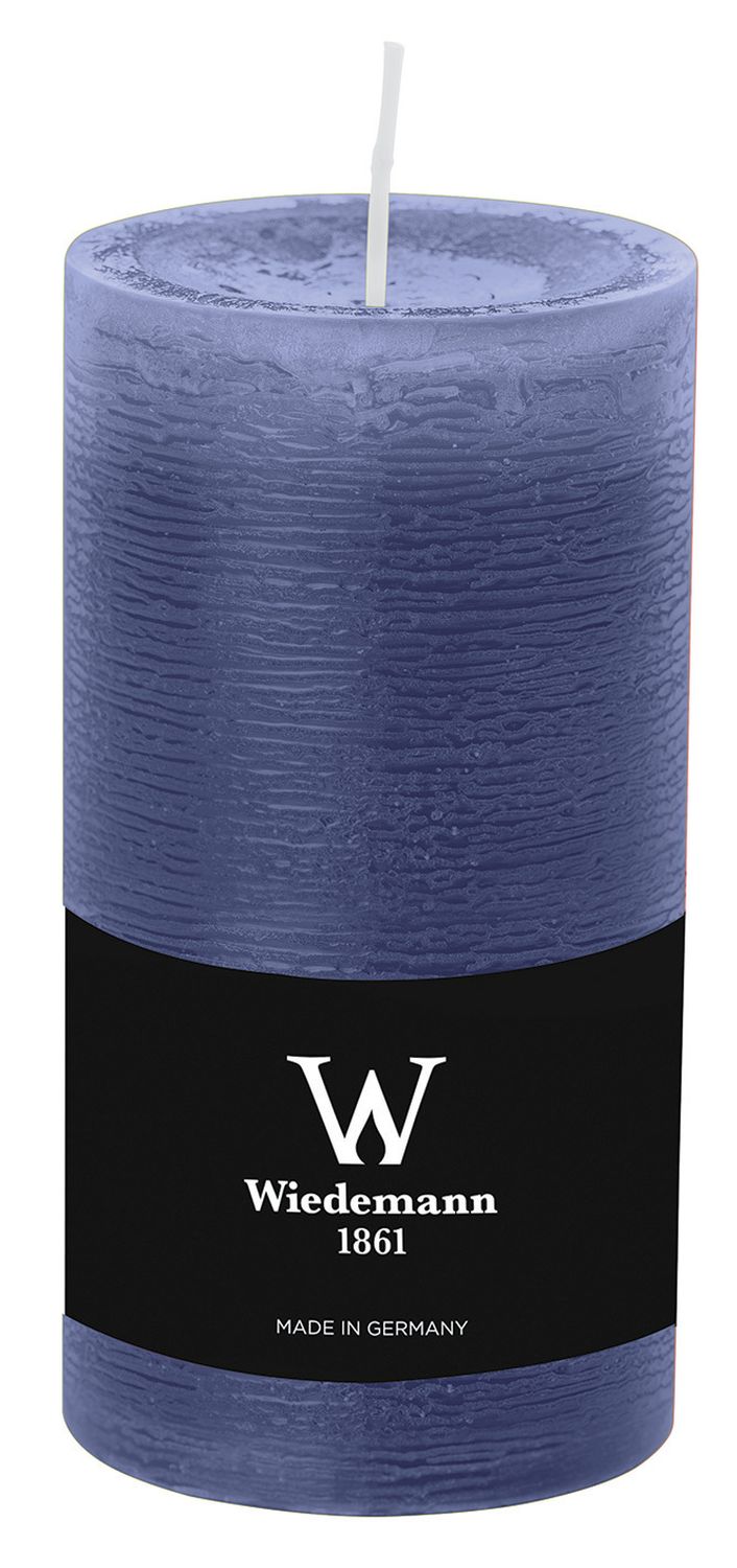 Stumpenkerze - 130 x 68 mm, dunkelblau Stumpenkerze - 130 x 68 mm, dunkelblau