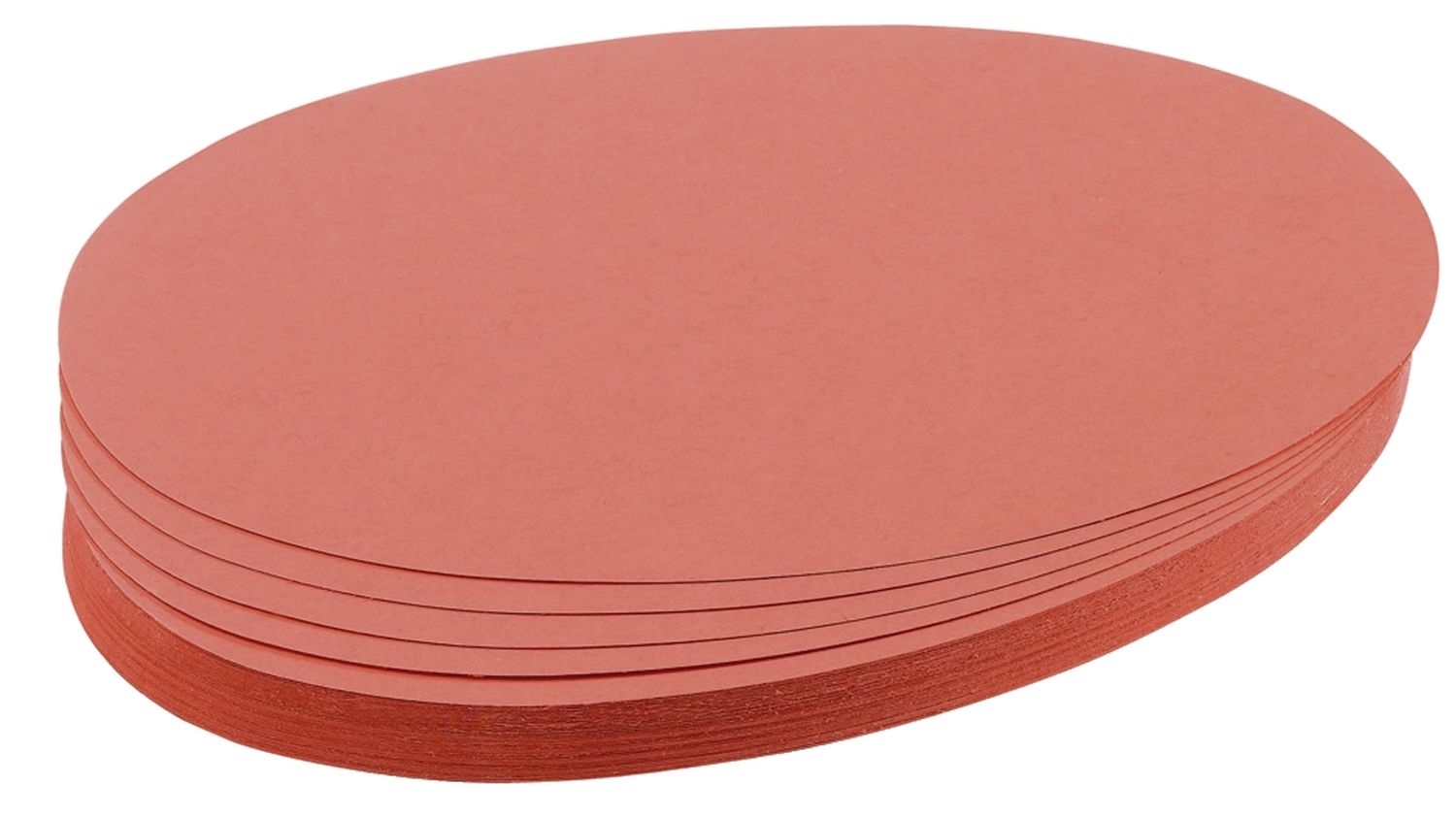 Moderationskarte - Oval, 190 x 110 mm, rot, 500 Stück Moderationskarte - Oval, 190 x 110 mm, rot, 500 Stück