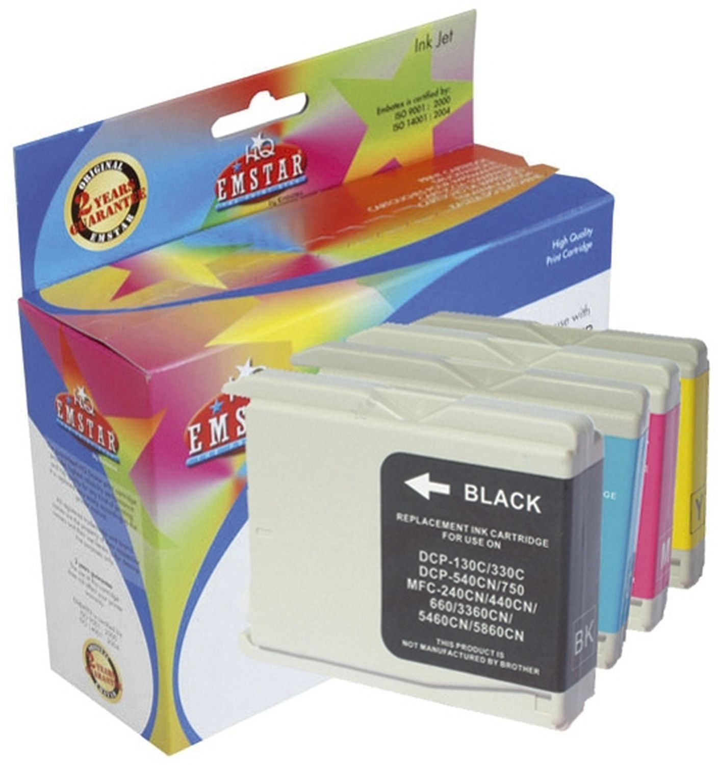 Alternativ Emstar Tintenpatrone MultiPack Bk,C,M,Y (10BRDCP135MULTI-B45,B45)