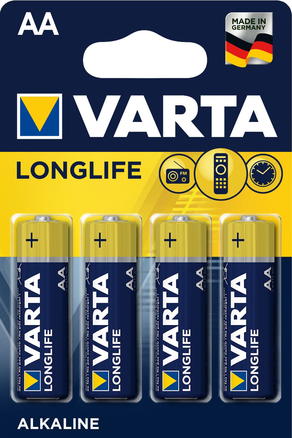 Batterien LONGLIFE - Mignon/LR06/AA, 1,5 V, 4er Pack Batterien LONGLIFE - Mignon/LR06/AA, 1,5 V, 4er Pack