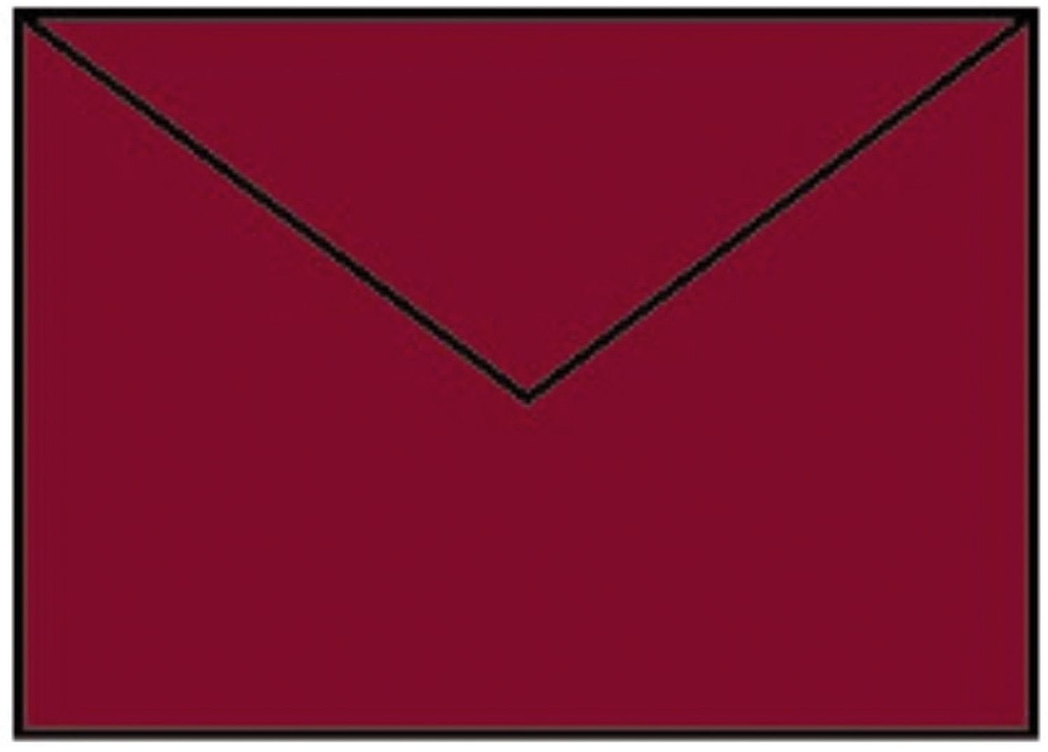 Briefumschläge farbig Rössler Coloretti 220720572, gummiert, B6, 5 Stück, rosso
