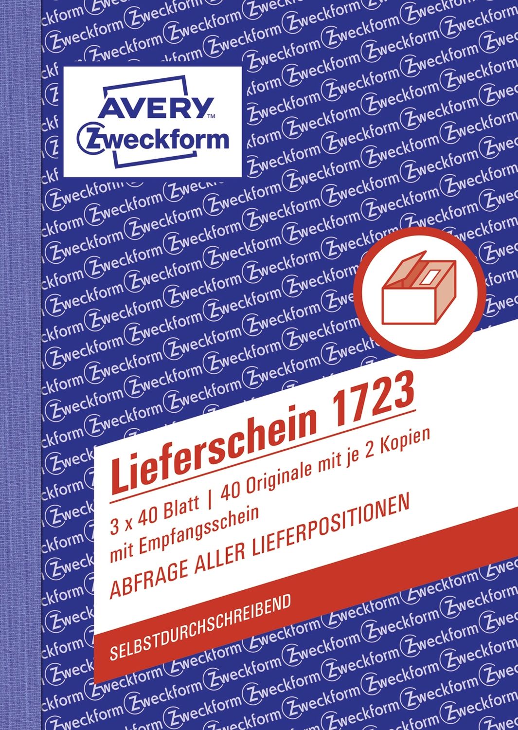1723 Lieferscheine mit Empfangsschein, DIN A6, mit Empfangsschein, 3 x 40 Blatt, weiß, gelb, rosa 1723 Lieferscheine mit Empfangsschein, DIN A6, mit Empfangsschein, 3 x 40 Blatt, weiß, gelb, rosa