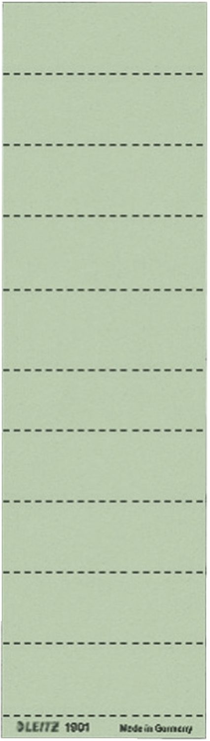 Beschriftungsschilder Leitz 1901-00-55, Handbeschriftung, Karton, 100 Stück, grün