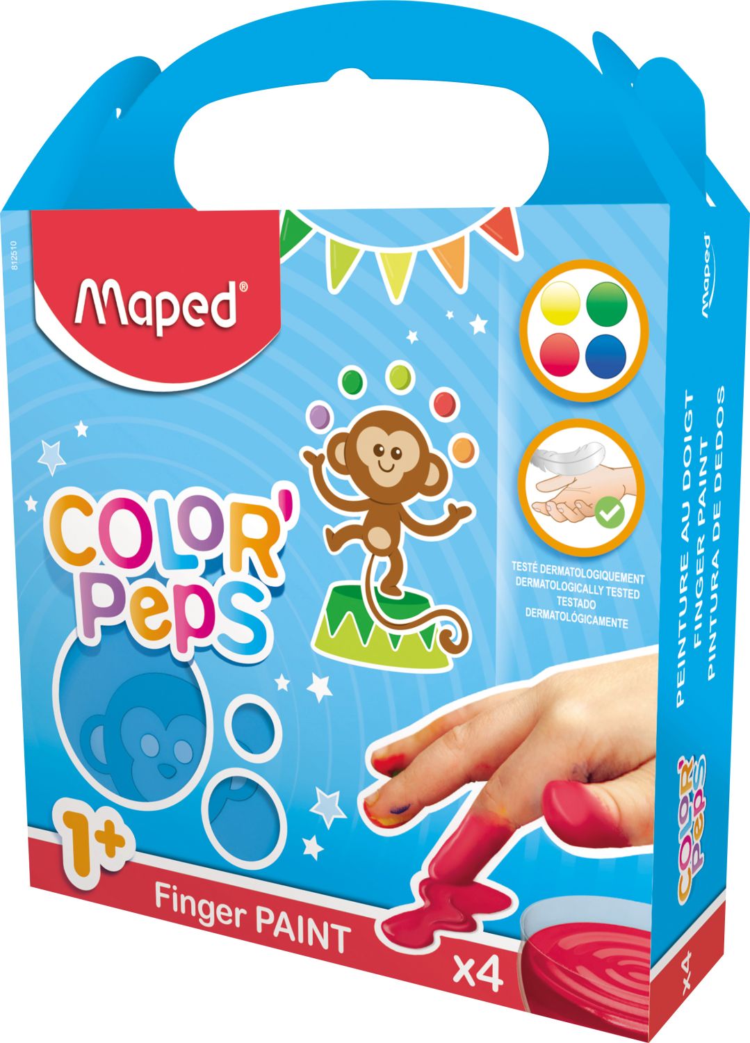 Fingerfarben-Set Color'Peps - 4x 80ml sortiert Fingerfarben-Set Color'Peps - 4x 80ml sortiert