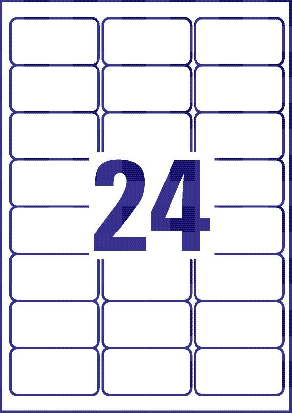 L4773-20 Folien-Etiketten - 63,5 x 33,9 mm, weiß, 480 Etiketten/20 Blatt, permanent, wetterfest L4773-20 Folien-Etiketten - 63,5 x 33,9 mm, weiß, 480 Etiketten/20 Blatt, permanent, wetterfest