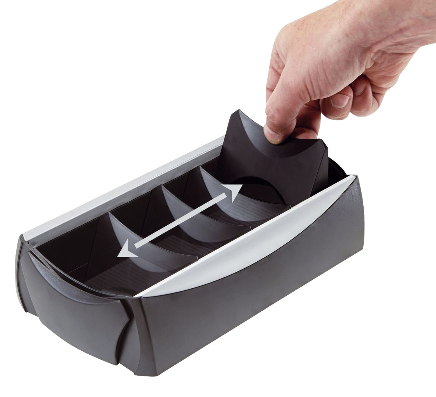 Visitenkartenbox VIP-Set - für 500 Visitenkarten, Box+Etui, schwarz-lichtgrau Visitenkartenbox VIP-Set - für 500 Visitenkarten, Box+Etui, schwarz-lichtgrau