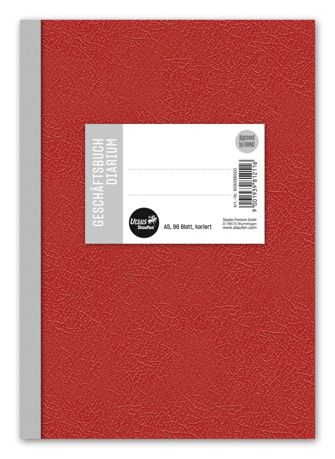 Geschäftsbuch - A5, 96 Blatt, 70g/qm, 5 mm kariert Geschäftsbuch - A5, 96 Blatt, 70g/qm, 5 mm kariert