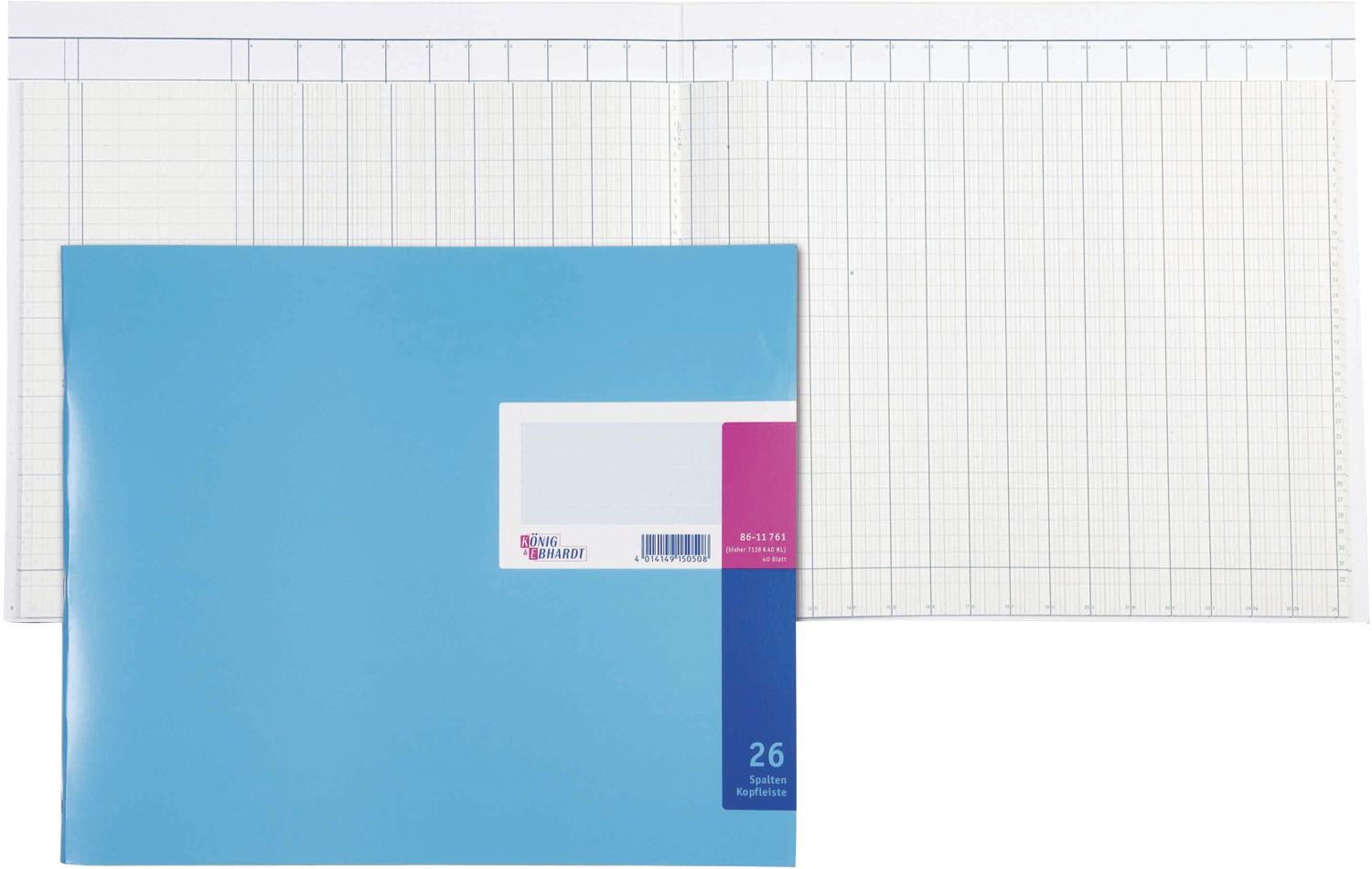 Spaltenbuch Kopfleisten-Ausführung - 348 x 257 mm, 26 Spalten Spaltenbuch Kopfleisten-Ausführung - 348 x 257 mm, 26 Spalten