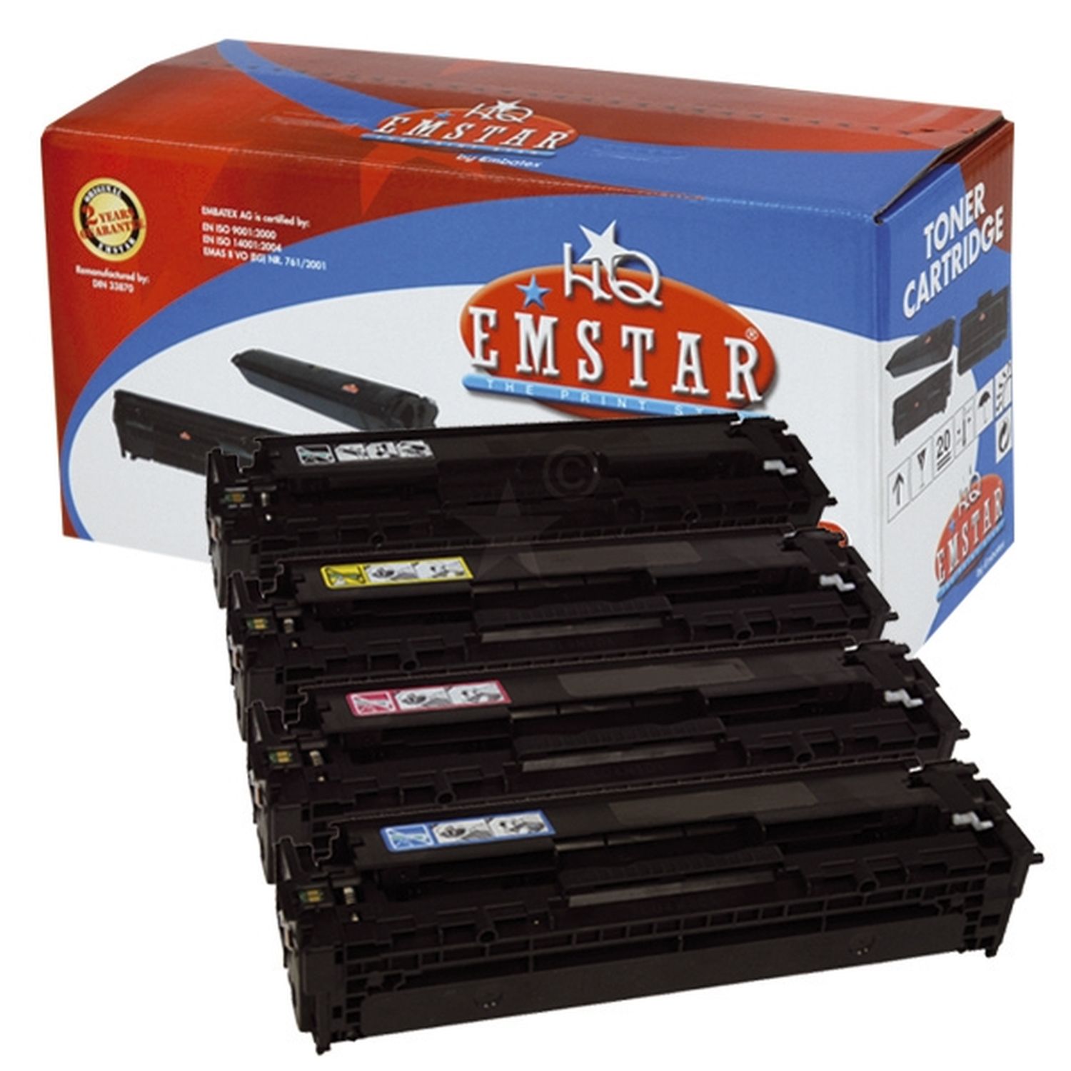 Alternativ Emstar Toner MultiPack Bk,C,M,Y (09HPM276MULTI/H872,9HPM276MULTI,9HPM276MULTI/H872,H872)