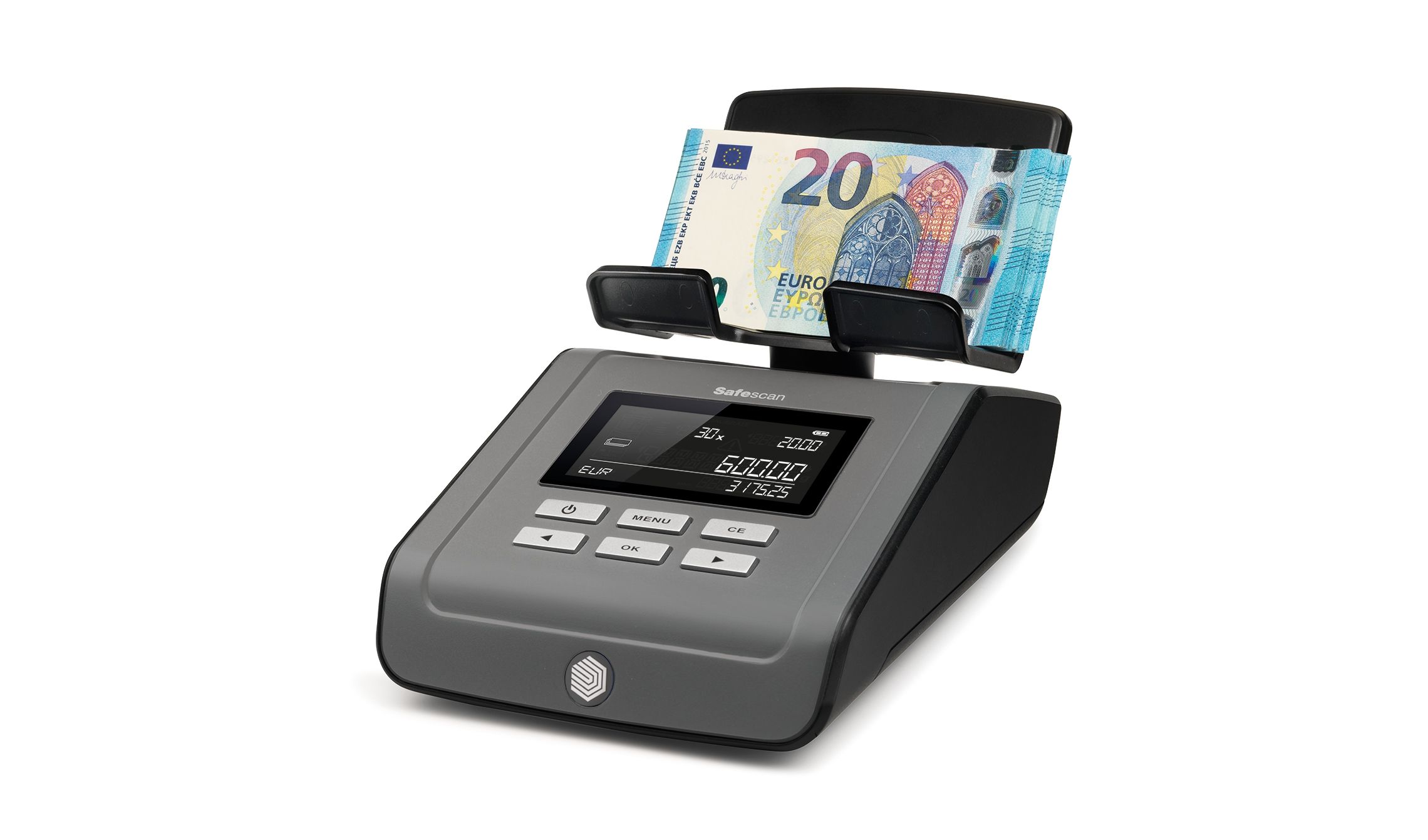 6165 Schwarz - Geldwaage zum Zählen von Münzen und Banknoten 6165 Schwarz - Geldwaage zum Zählen von Münzen und Banknoten